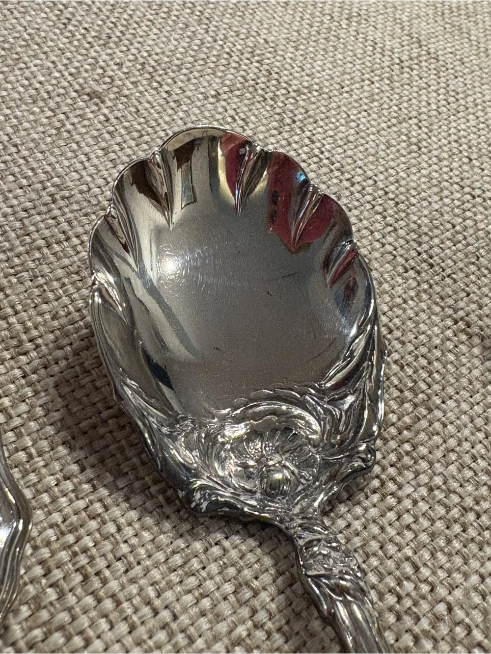 Vintage WM A Rogers Silverplate Nut Candy Serving Spoon Set of 3